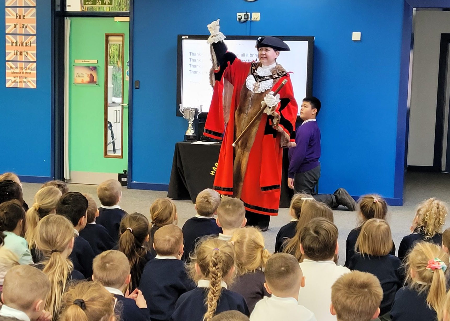 A visit from the Mayor of Lincoln Hartsholme Academy